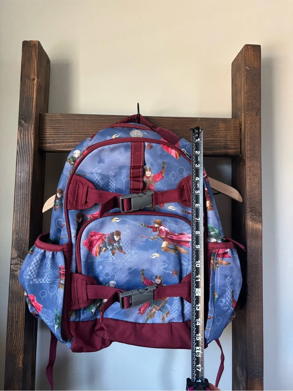 Kids Blue and Maroon Magical Character Backpack